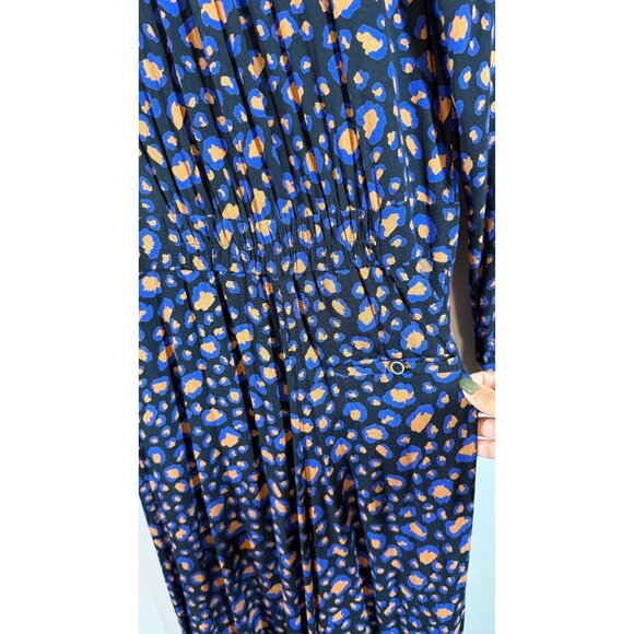 Anthropologie Loveland Jumpsuit US 6 UK 10 Leopard Print Viscose Wide Leg - Picture 13 of 14